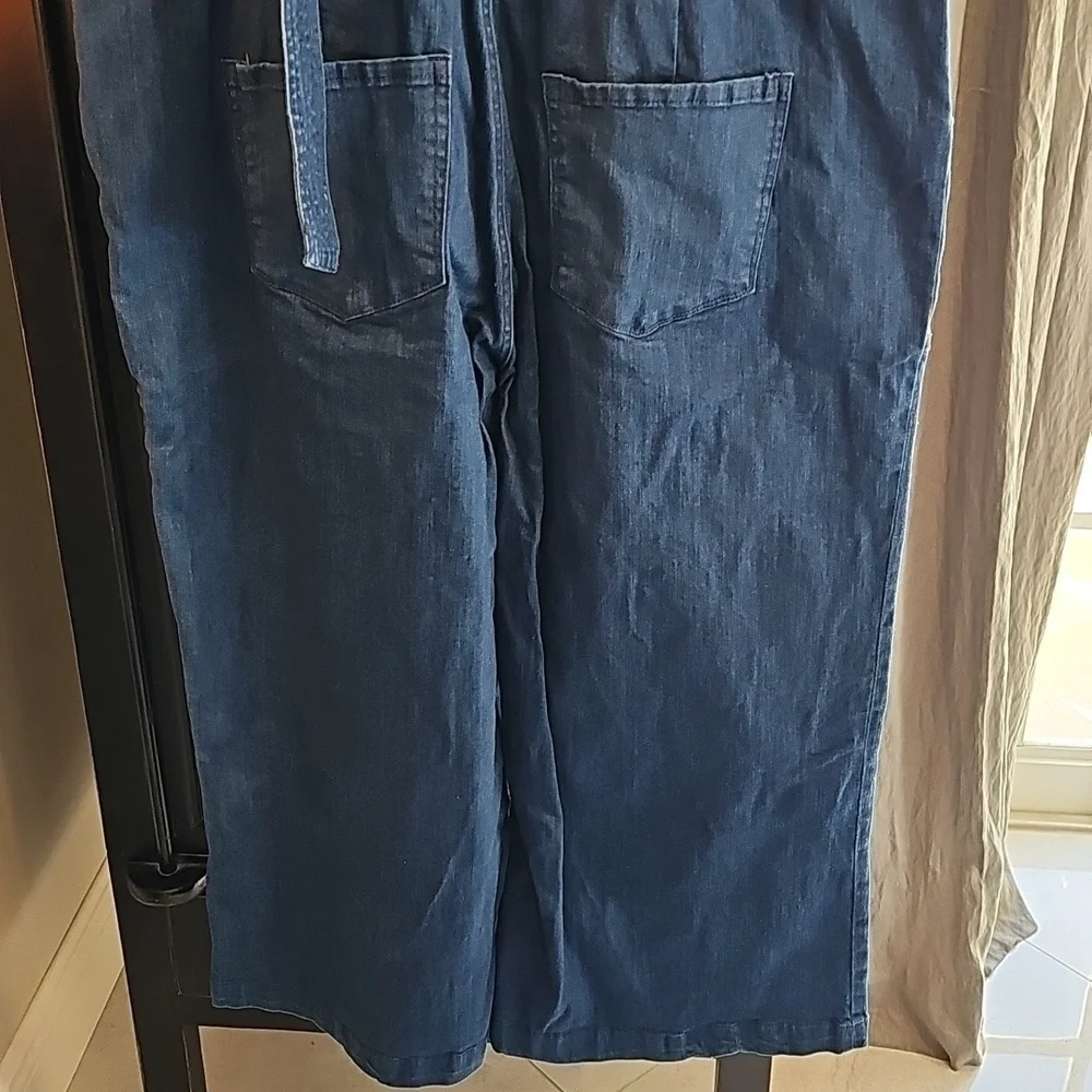 Denim Jumpsuit with Belt - So Stylish by Rachel Roy - Picture 6 of 6